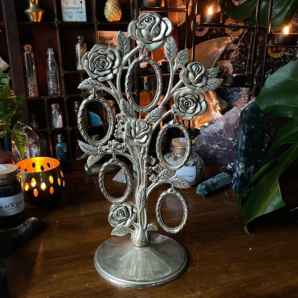 Vintage silver frame tree